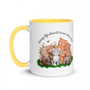 Every life should have nine cats Color Mug