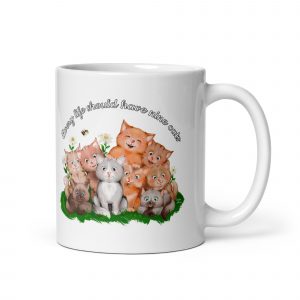 Every life should have nine cats mug