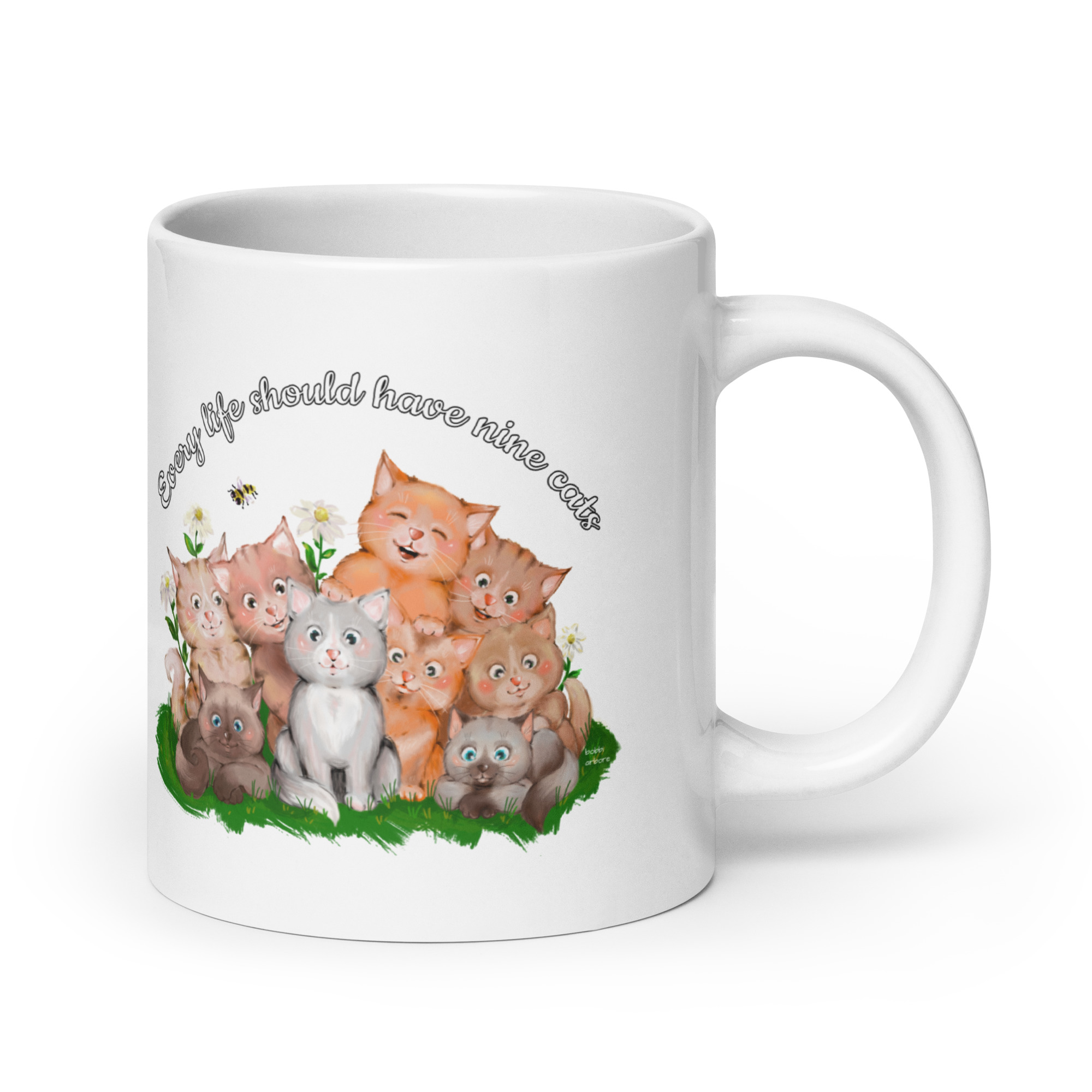 Every life hould have nine cats mug