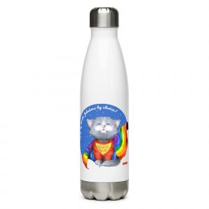 Pride Super Cat water bottle