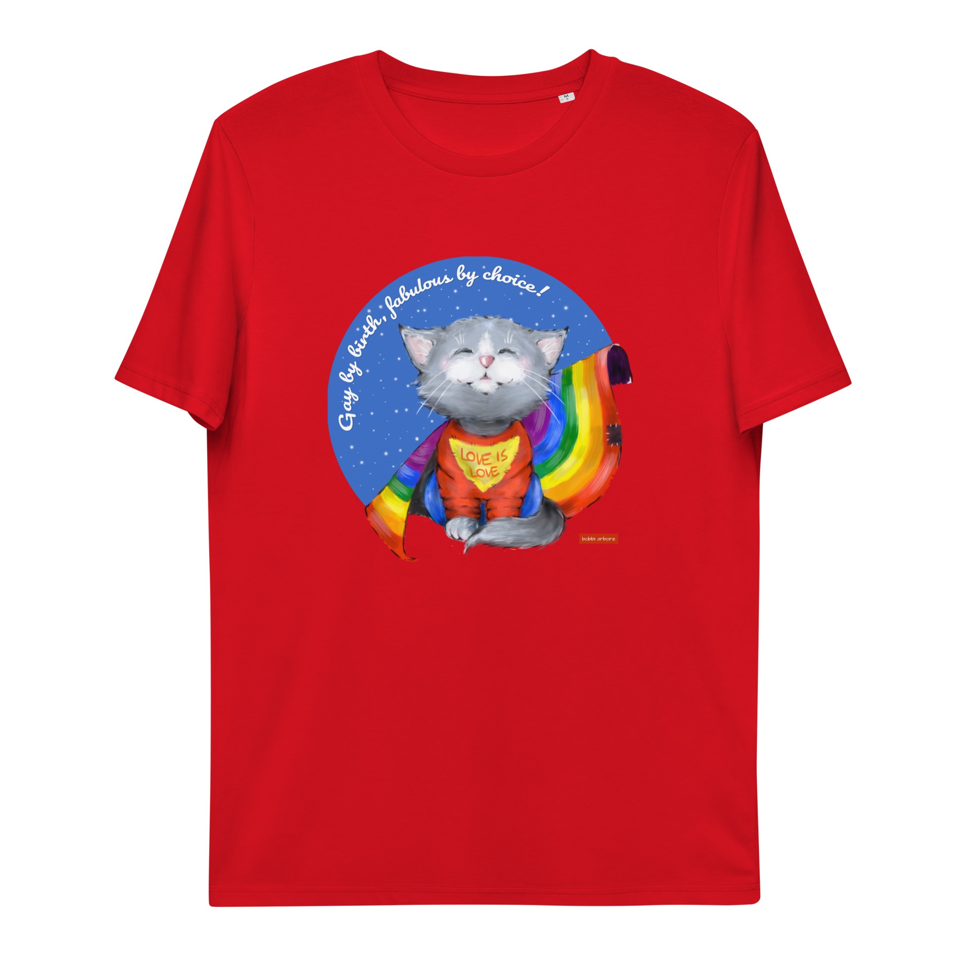 Pride Super Cat organic t-shirt