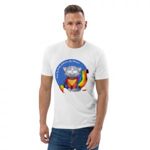 Pride Super Cat organic t-shirt