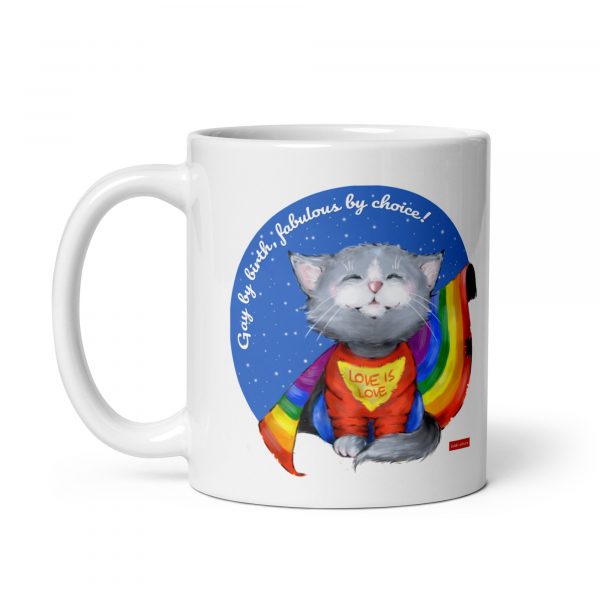 Pride Super Cat mug