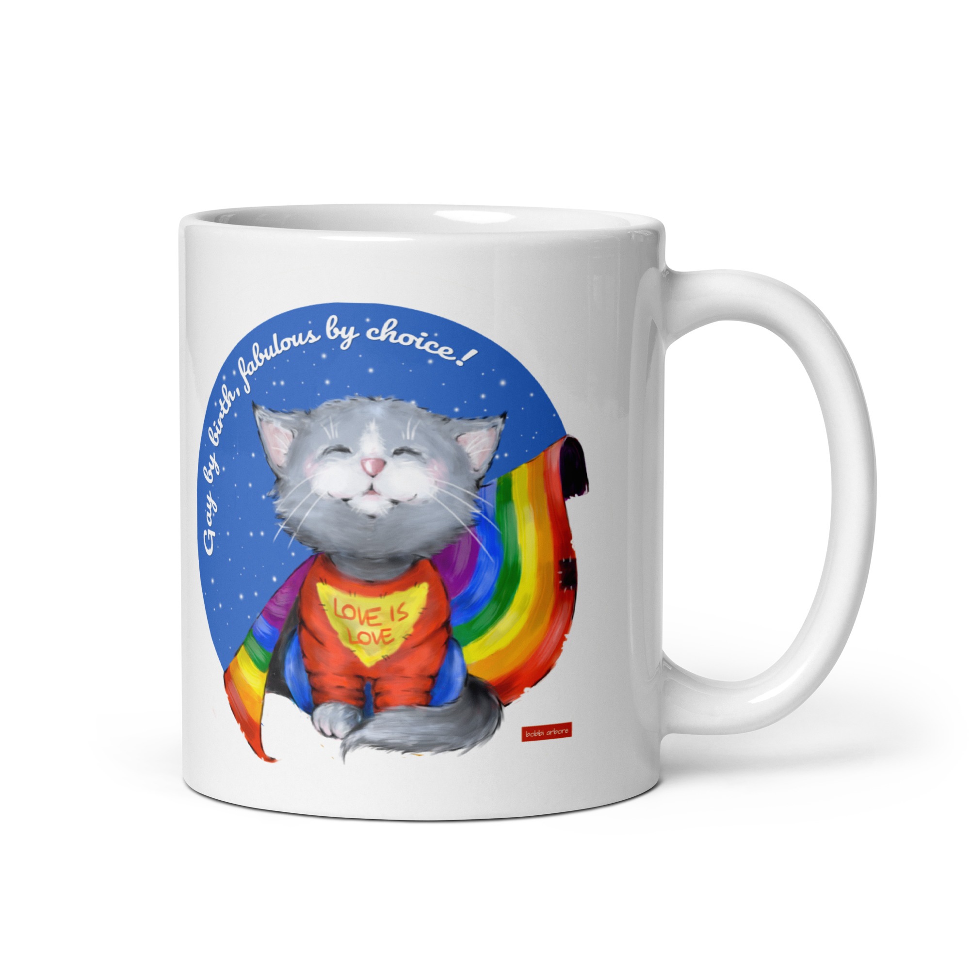 Pride Super Cat mug