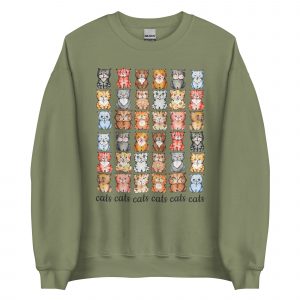 Cute Cats Breeds Unisex Sweatshirt