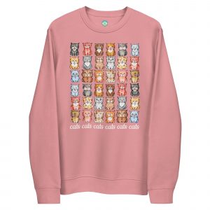 Cute Cats Breeds eco sweatshirt