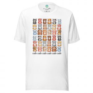 Cats breeds Unisex t-shirt