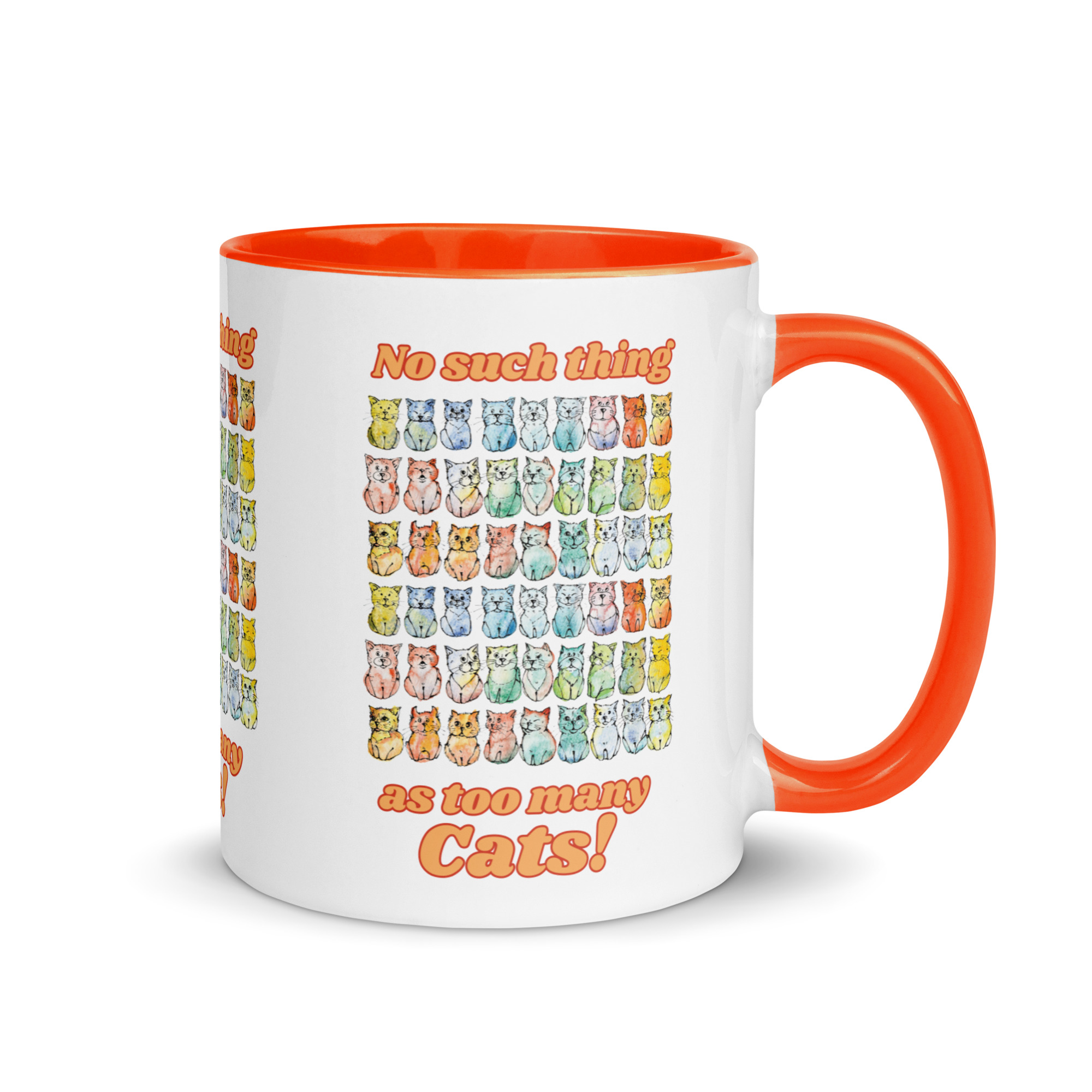 No Such thing as too many cats Mug with Colour