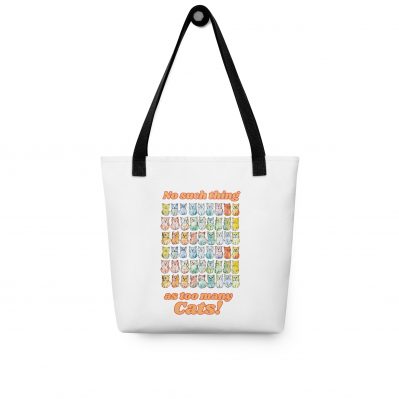 No such thing as too many cats Tote bag with motto