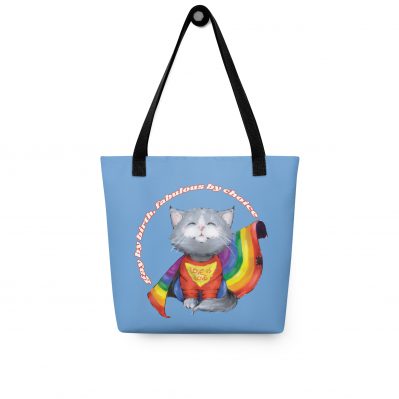 Super cat Pride motto Tote bag