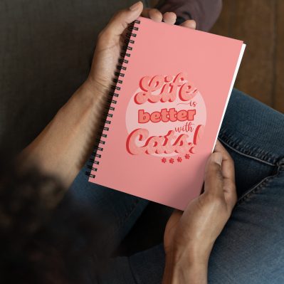 Life is better with cats Spiral notebook