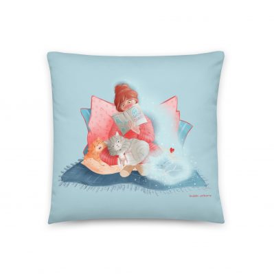 ghost kitty Pillow