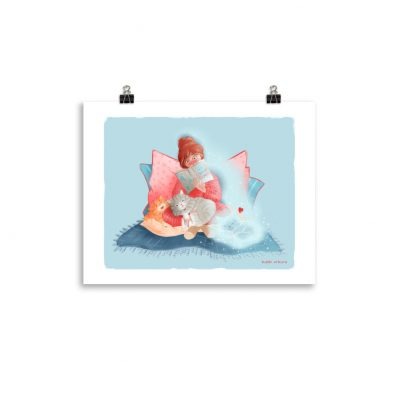 Always with me – ghost kitty poster