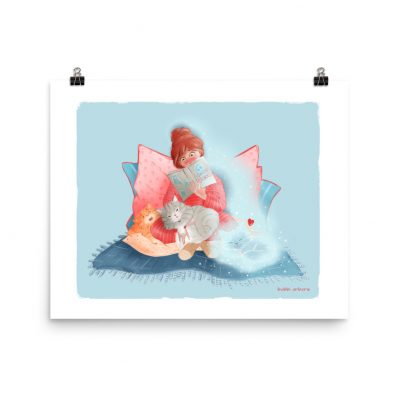 Always with me – ghost kitty poster