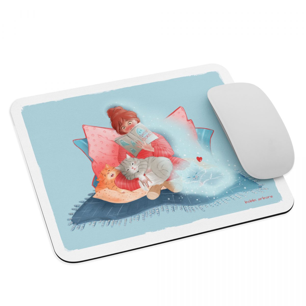 Always with me - ghost kitty Mouse pad - Image 2