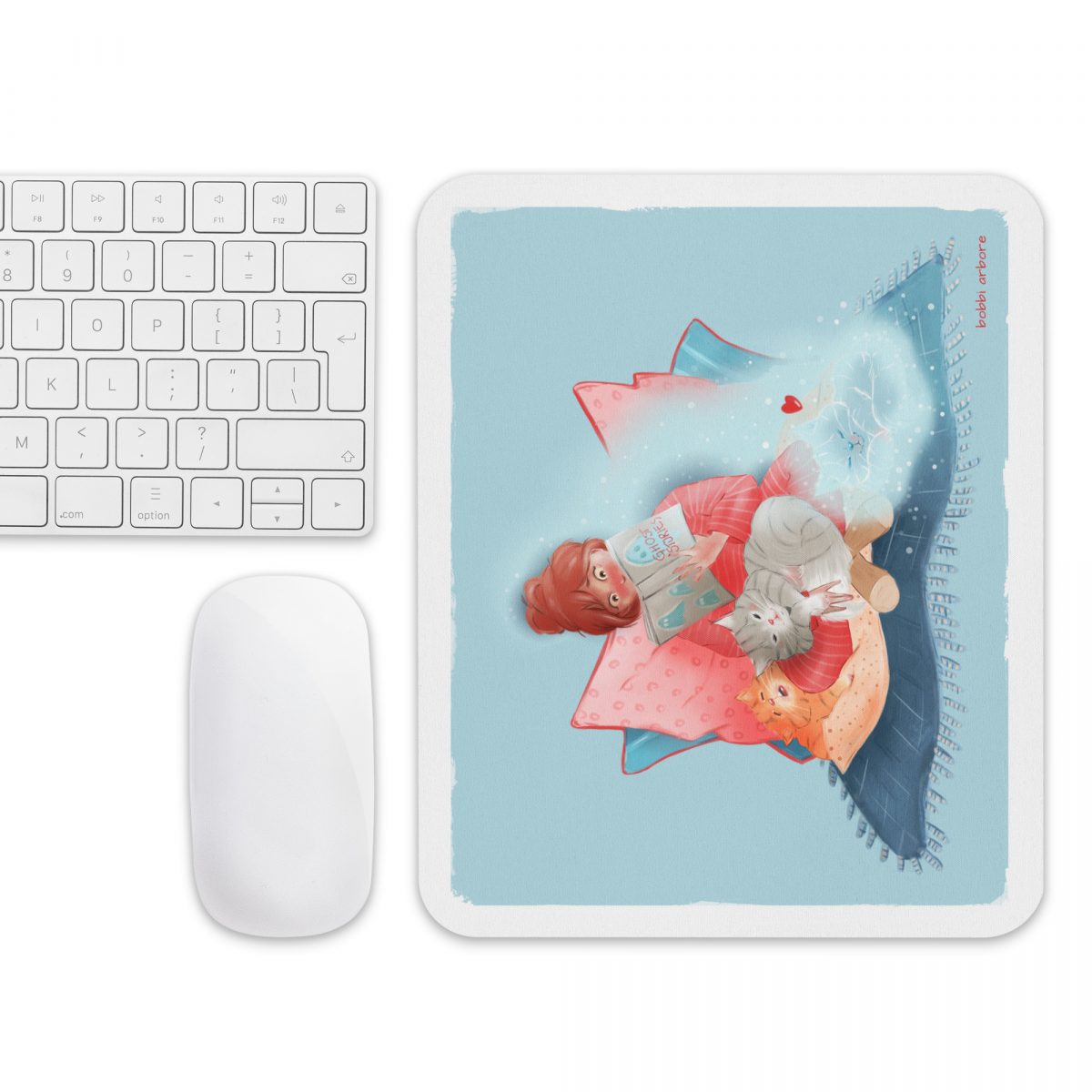 Always with me - ghost kitty Mouse pad - Image 3