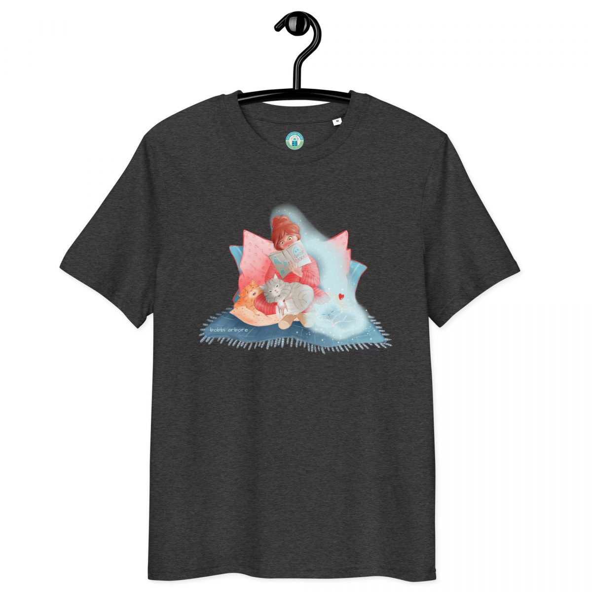 ghost kitty organic cotton t-shirt
