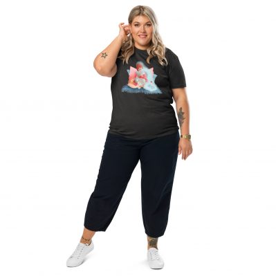 Always with me – ghost kitty organic cotton t-shirt