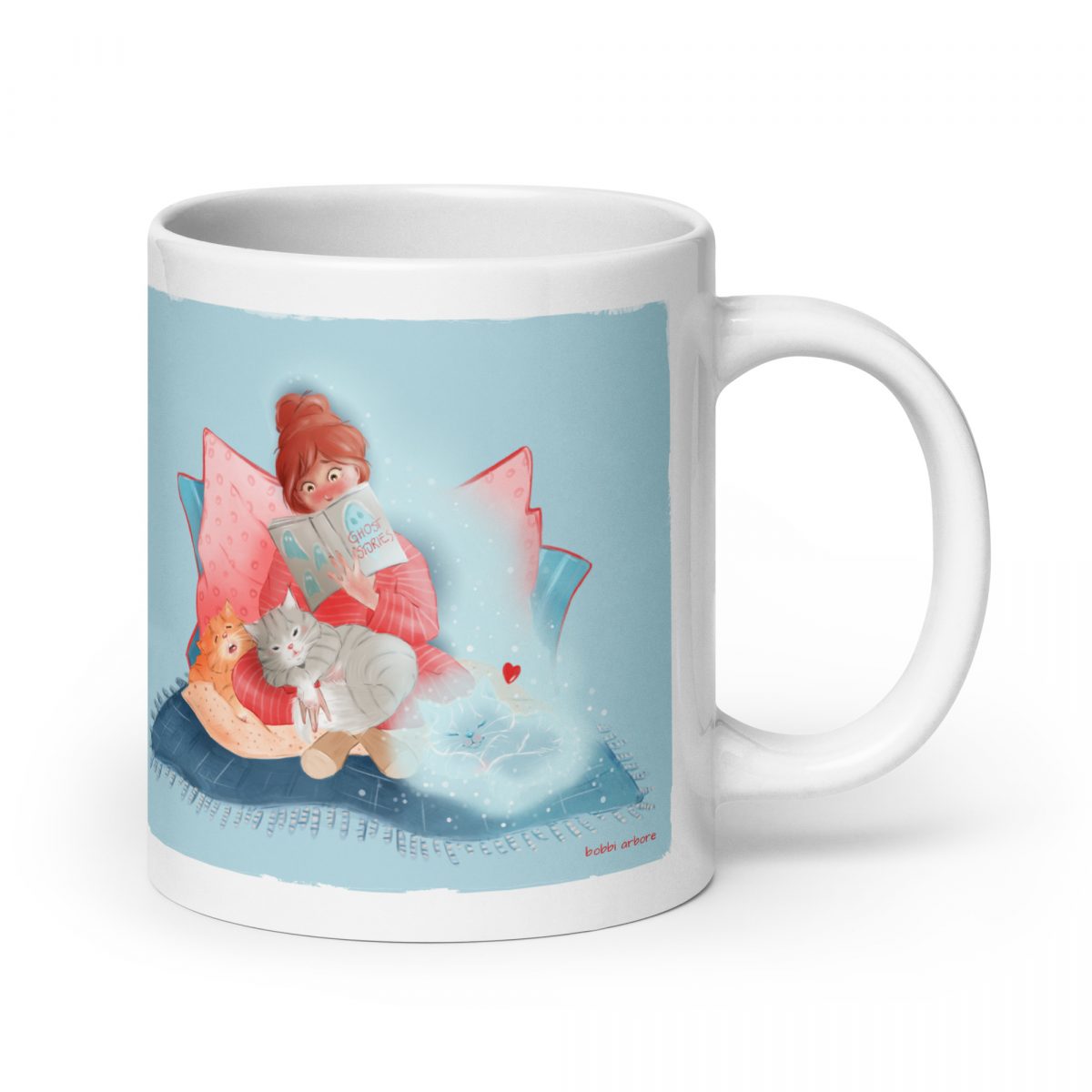 Always with me - ghost kitty Mug - Image 4