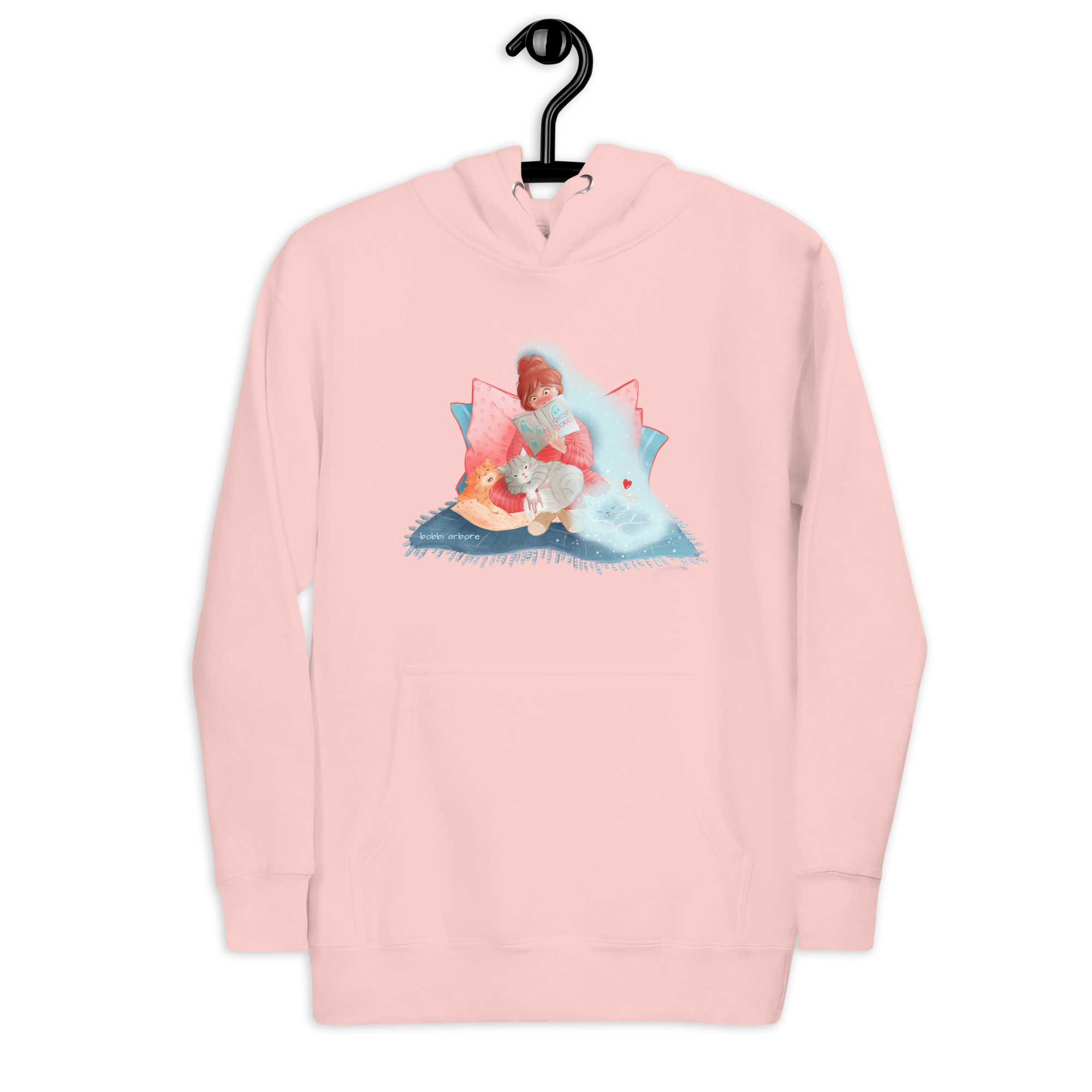 Always With Me Ghost Kitty 100% Cotton Hoodie