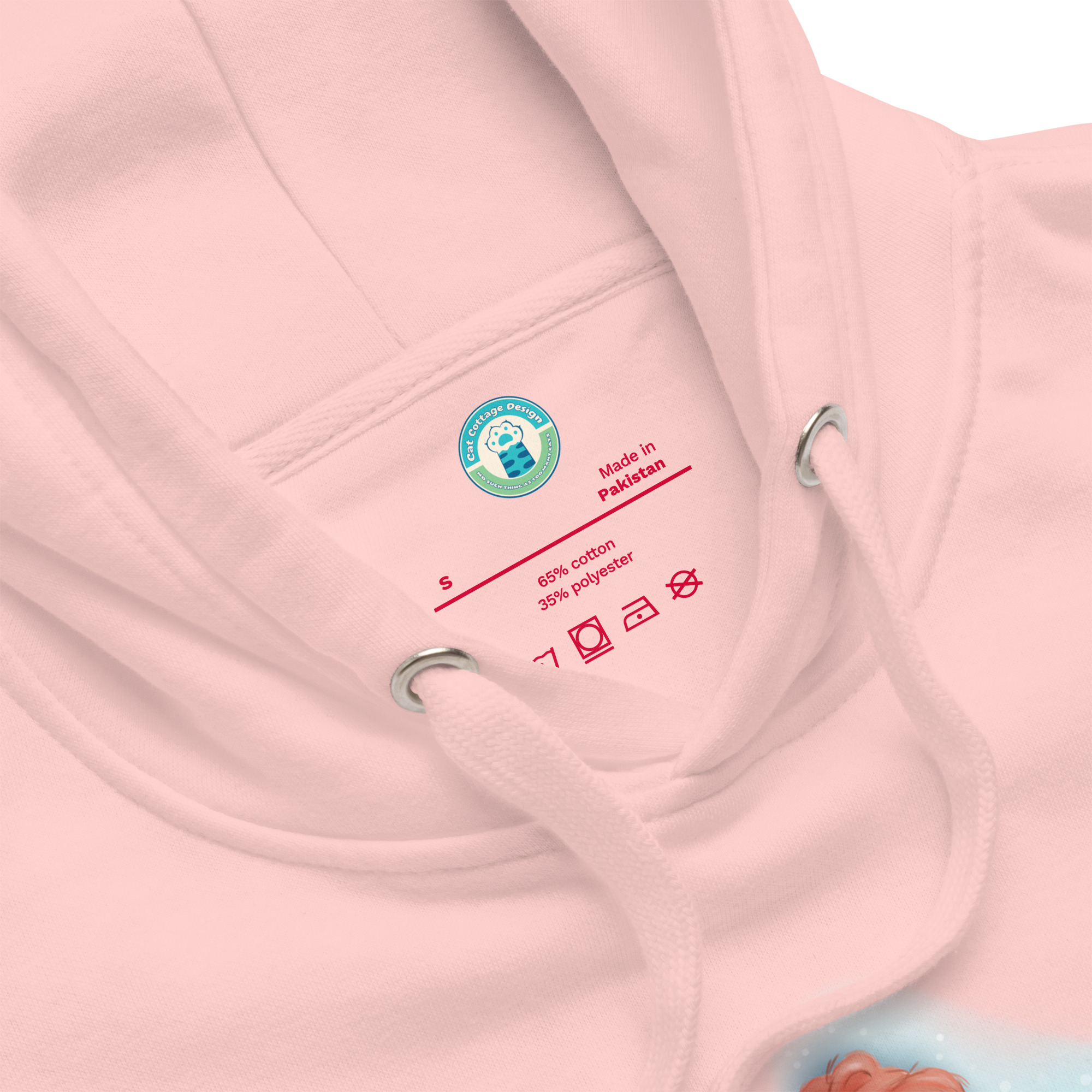 Always With Me Ghost Kitty 100% Cotton Hoodie - Image 6