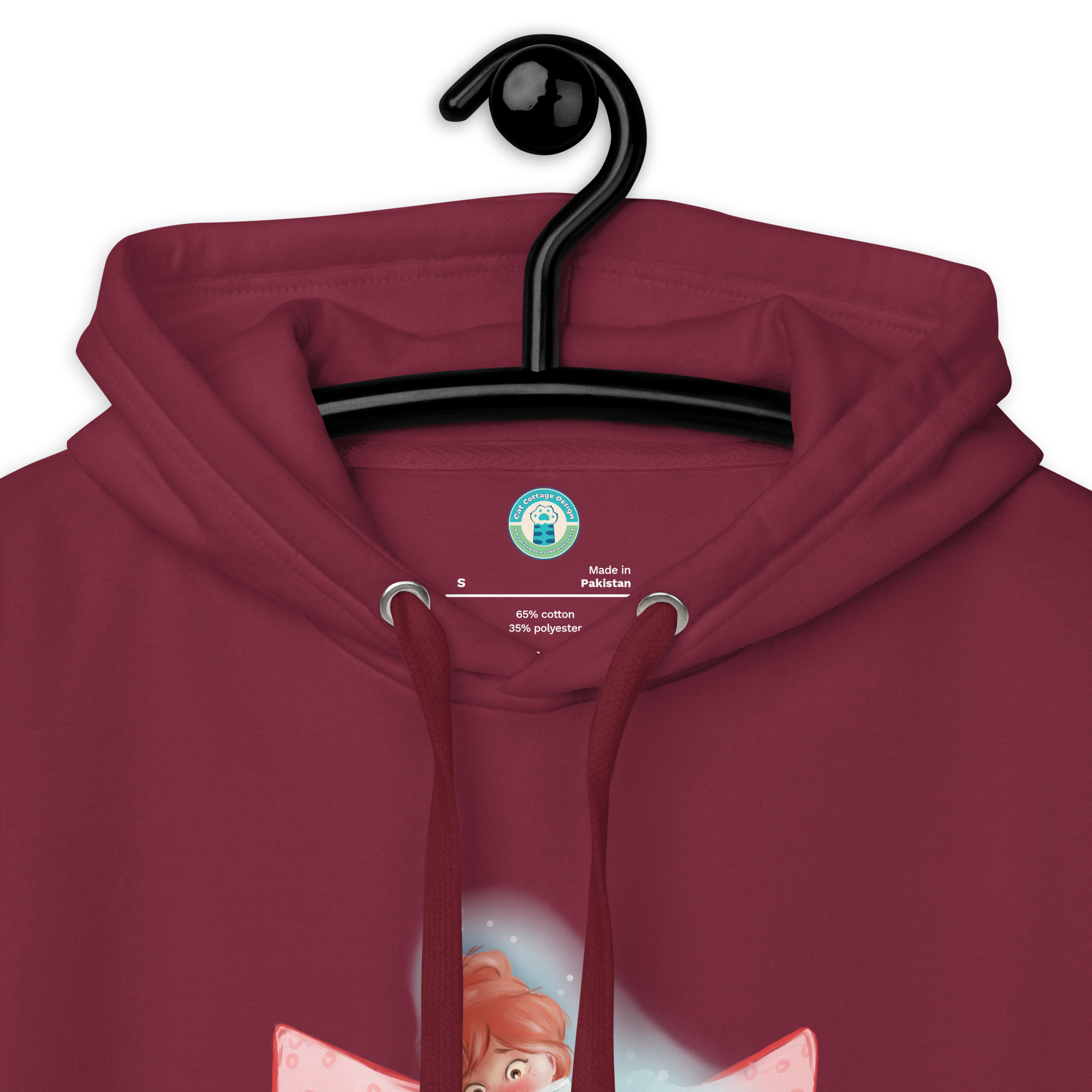 Always With Me Ghost Kitty 100% Cotton Hoodie - Image 12