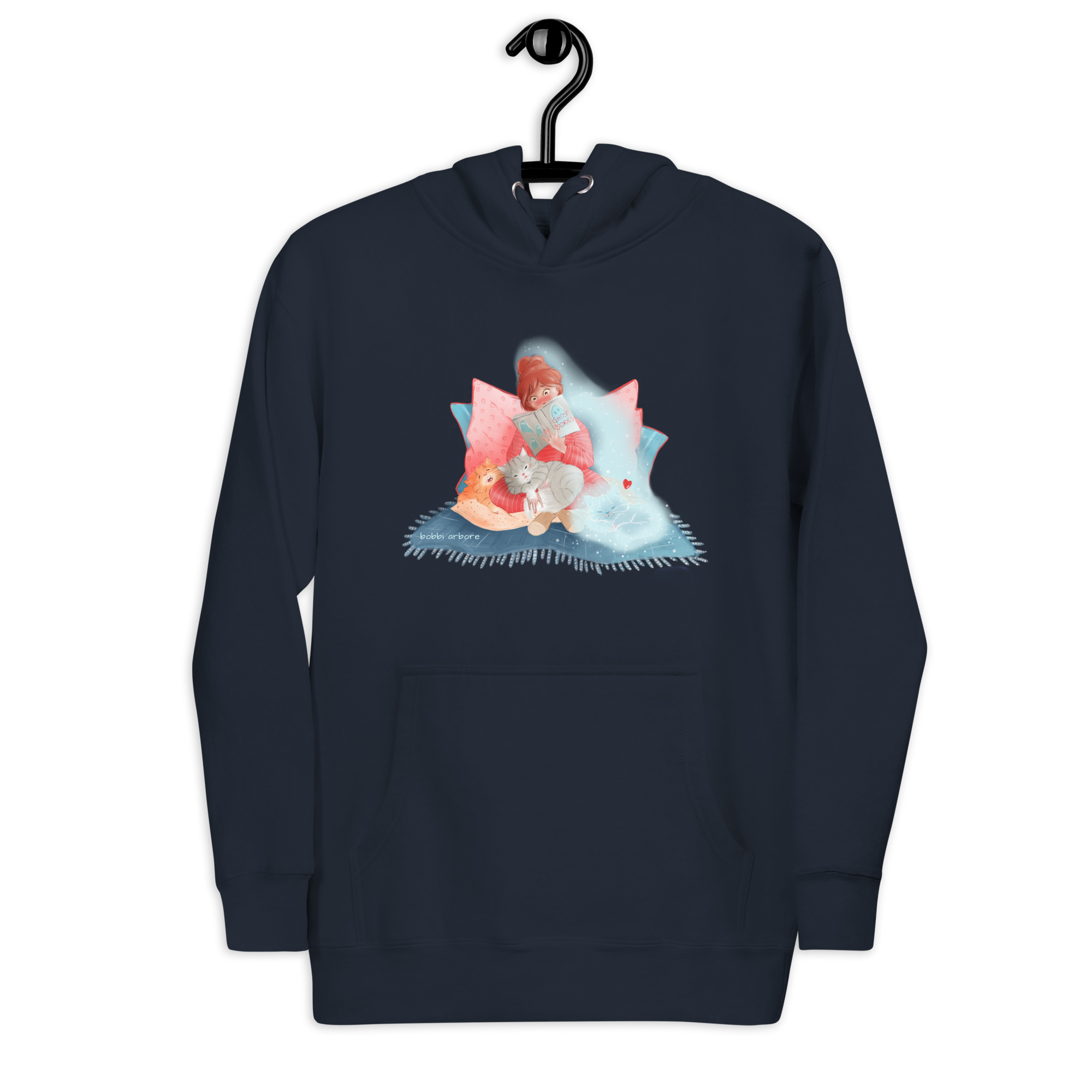 Always With Me Ghost Kitty 100% Cotton Hoodie - Image 8
