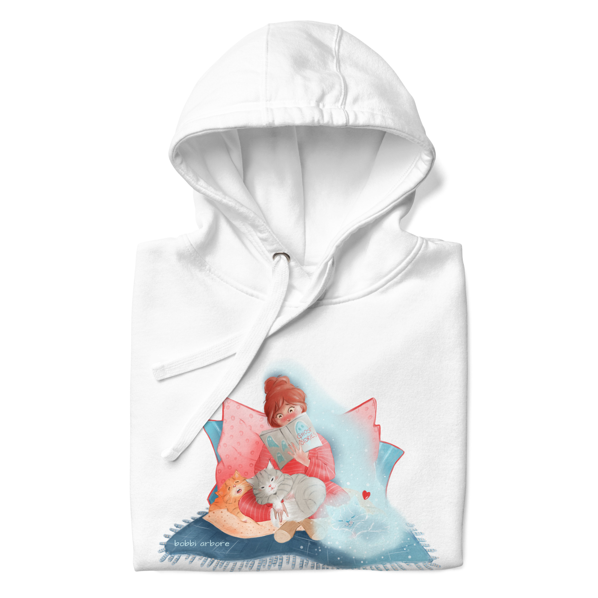 Always With Me Ghost Kitty 100% Cotton Hoodie - Image 7