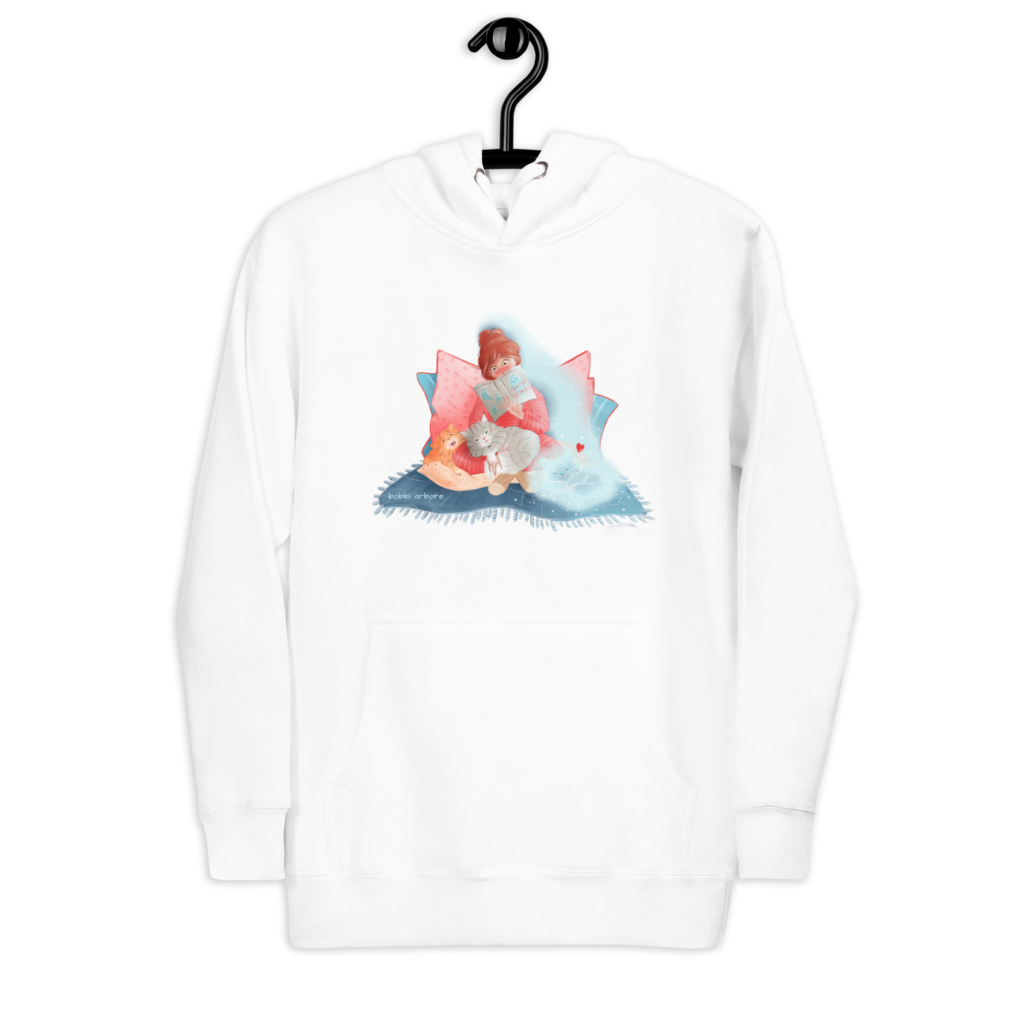 Always With Me Ghost Kitty 100% Cotton Hoodie - Image 19