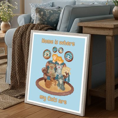 Downloadable Cat Family Poster Bundle – Home is Where My Cats Are