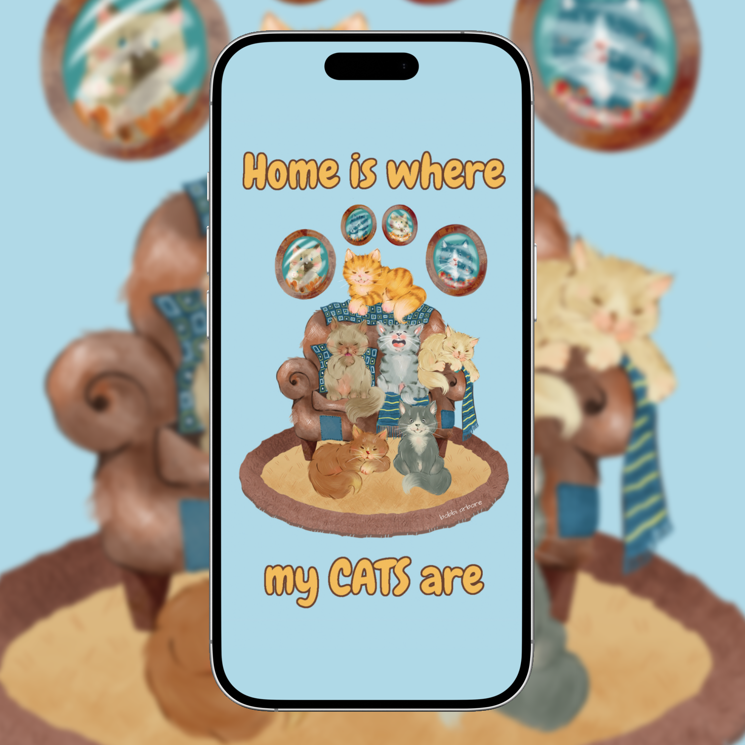 Cat Backgrounds and Wallpapers Bundle for Phones and Computers - Buy two Meals for my Cats - Image 6