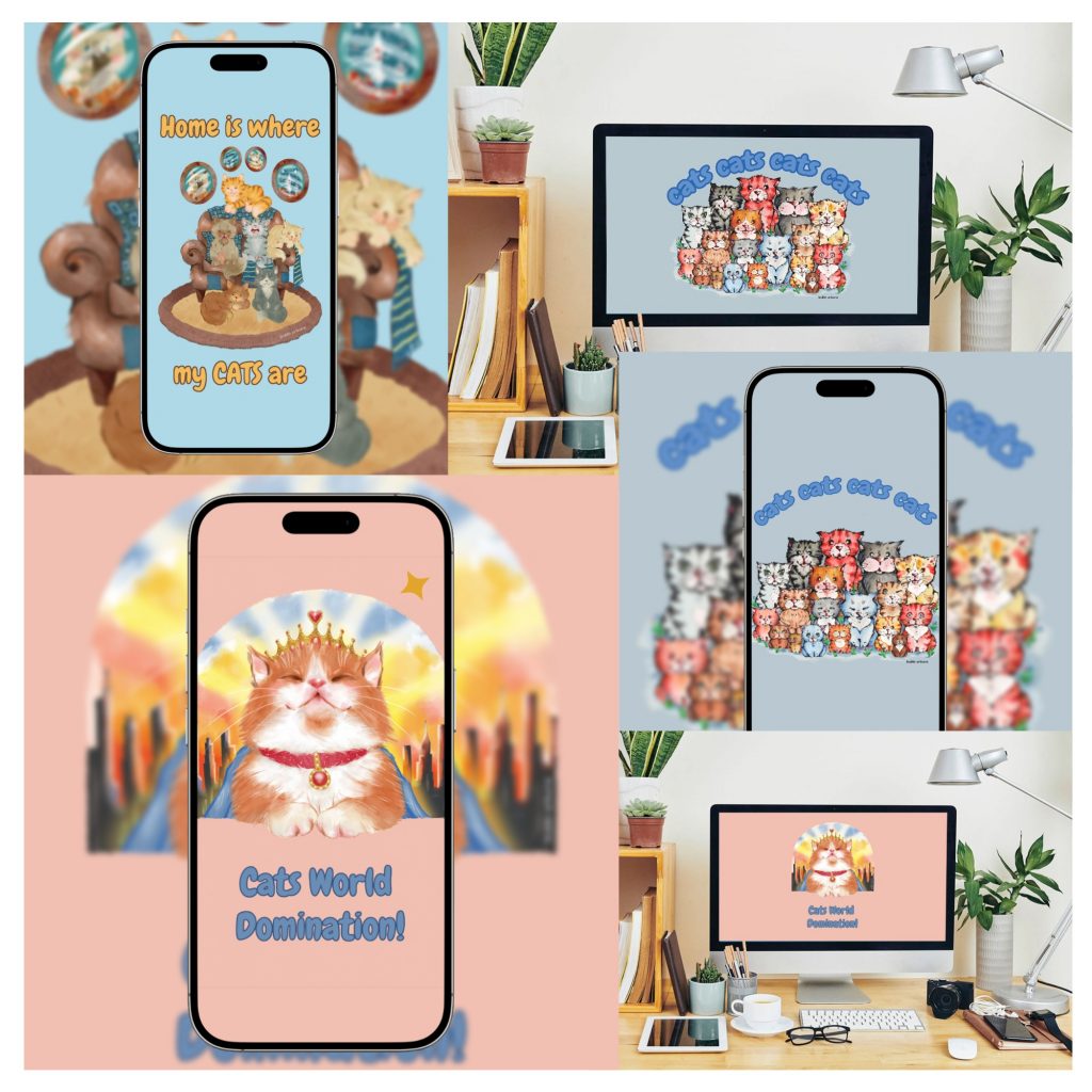 Cat Wallpapers - Digital Download