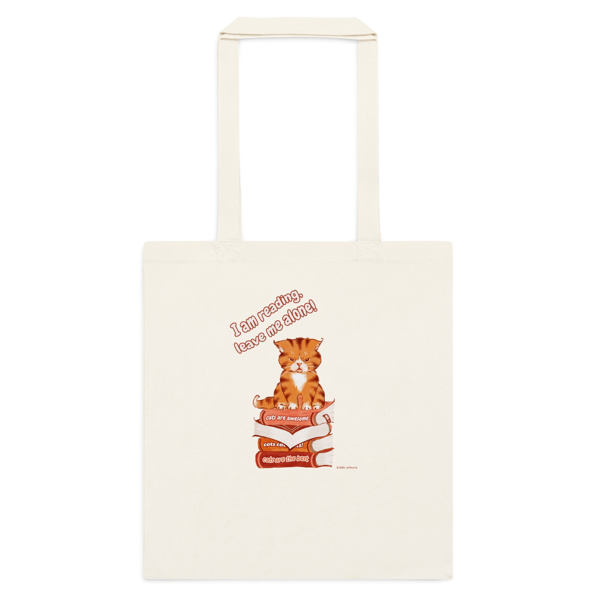 angry kitty tote bag