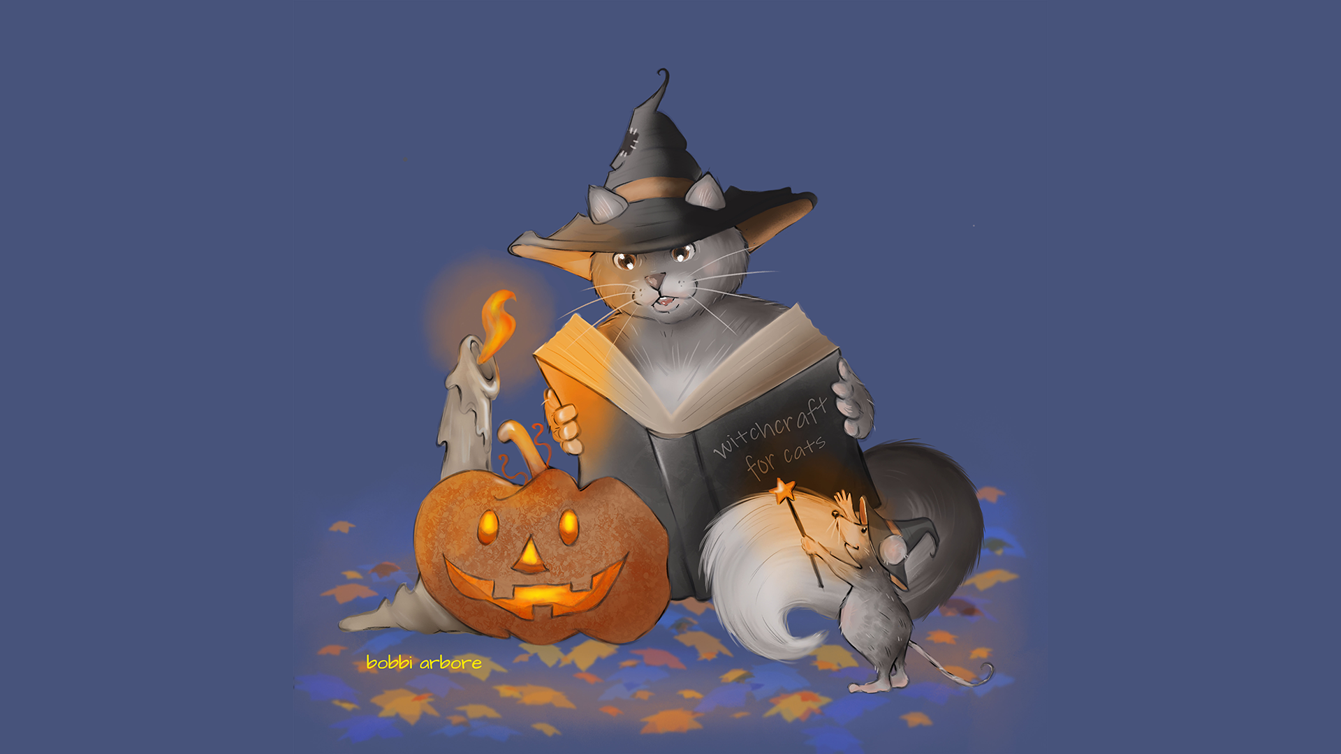 Little Wizard computer background