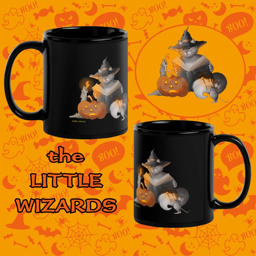 Little Wizards - Halloween Mug BLACK